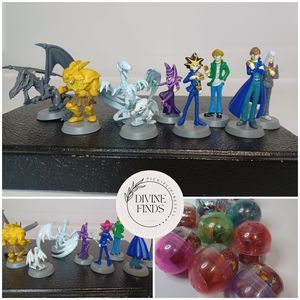 Full Set YUGIOH NEW TOMY BUILDABLE RETIRED MINI FIGURE TOPPER Gacha TYC Series 1